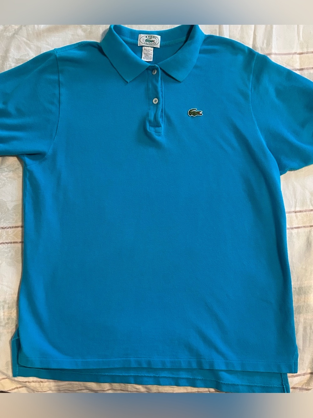 Vintage IZOD Lacoste Men’s Polo Shirt Teal Blue EUC L